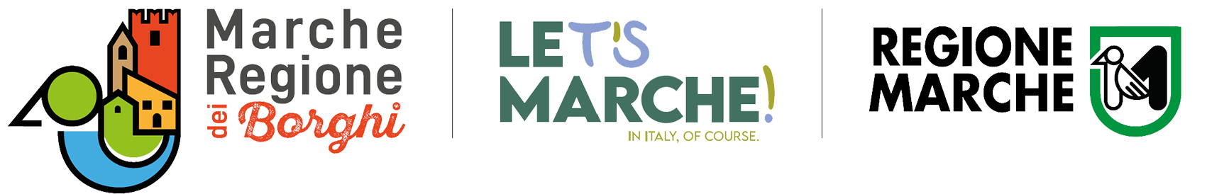 Loghi: Marche Regione dei Borghi - Let's Marche - Regione Marche